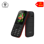 Кнопочный телефон TeXet TM-130 (черный/красный)