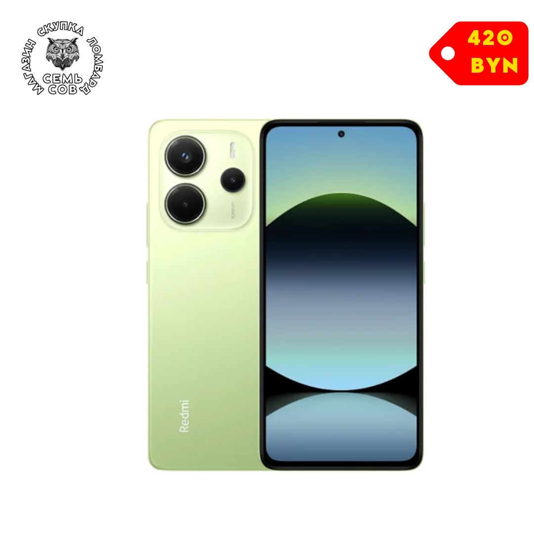 Магазин скупка ломбард, копия (38) Телефон Xiaomi Redmi Note 14 8GB/256GB международная версия (зеленый) — изображение 1