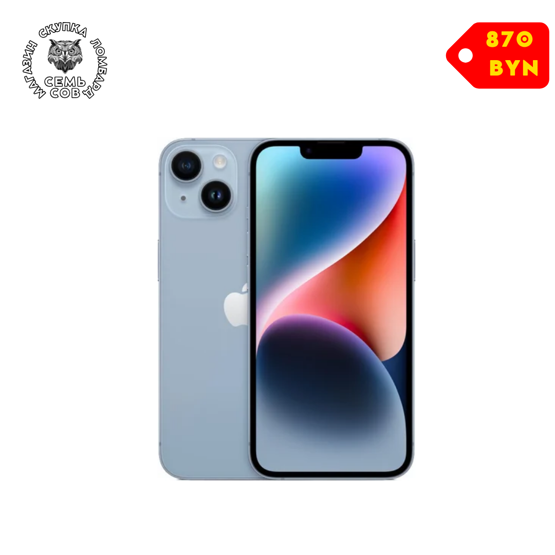 Магазин скупка ломбард, копия - 2026-07-01T121711.648 Телефон Apple iPhone 14 128GB (синий) — изображение 1