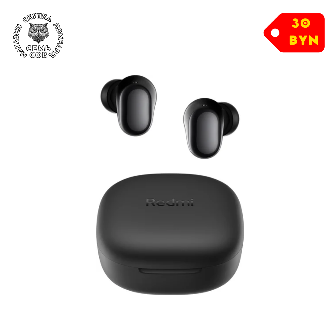 Магазин скупка ломбард, копия - 2026-07-22T132220.661 Наушники Xiaomi Redmi Buds 6 Play M2420E1 (черный, международная версия) — изображение 1